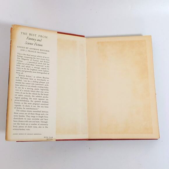 The Best from Fantasy and Science Fiction Third Series 1954 Doubleday HC DJ - Picture 3 of 7